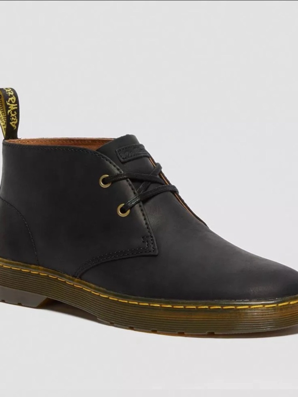 Dr. Martens Black Leather Chukka Boot